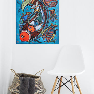 Abstract Fish - Painting