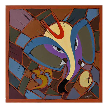 Ganesha - Abstract painting