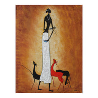 Abstract Wall Painting - Brown