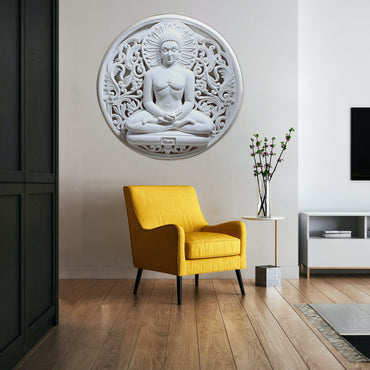 Mahaveer (White) - Mural