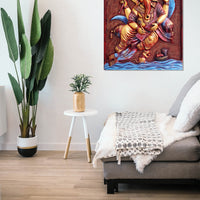 Ganesha with book - Mural