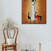 Abstract Wall Painting - Brown