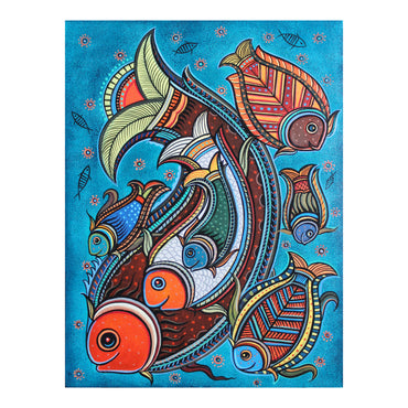 Abstract Fish - Painting