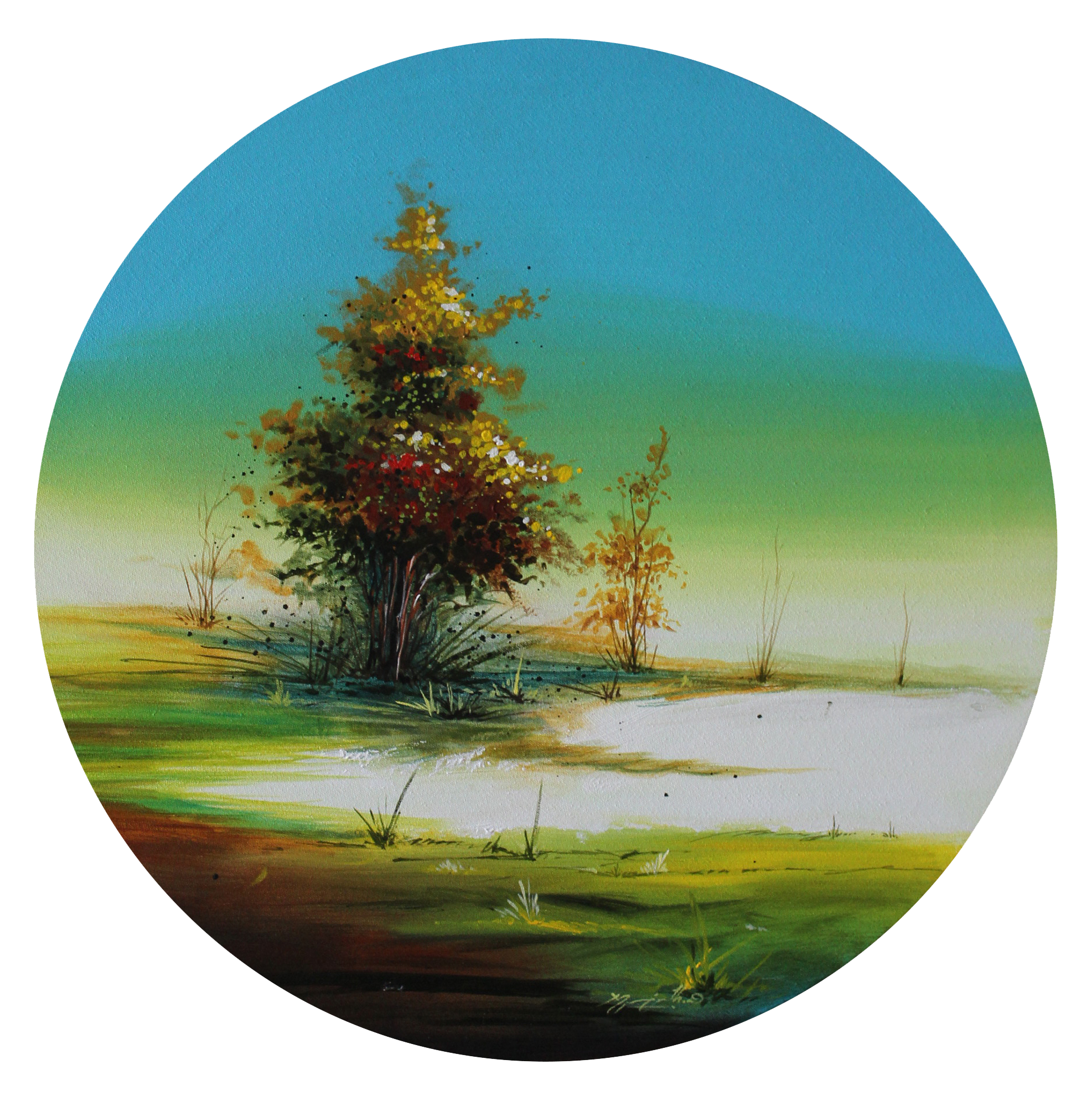 Nature - Painting (Round)
