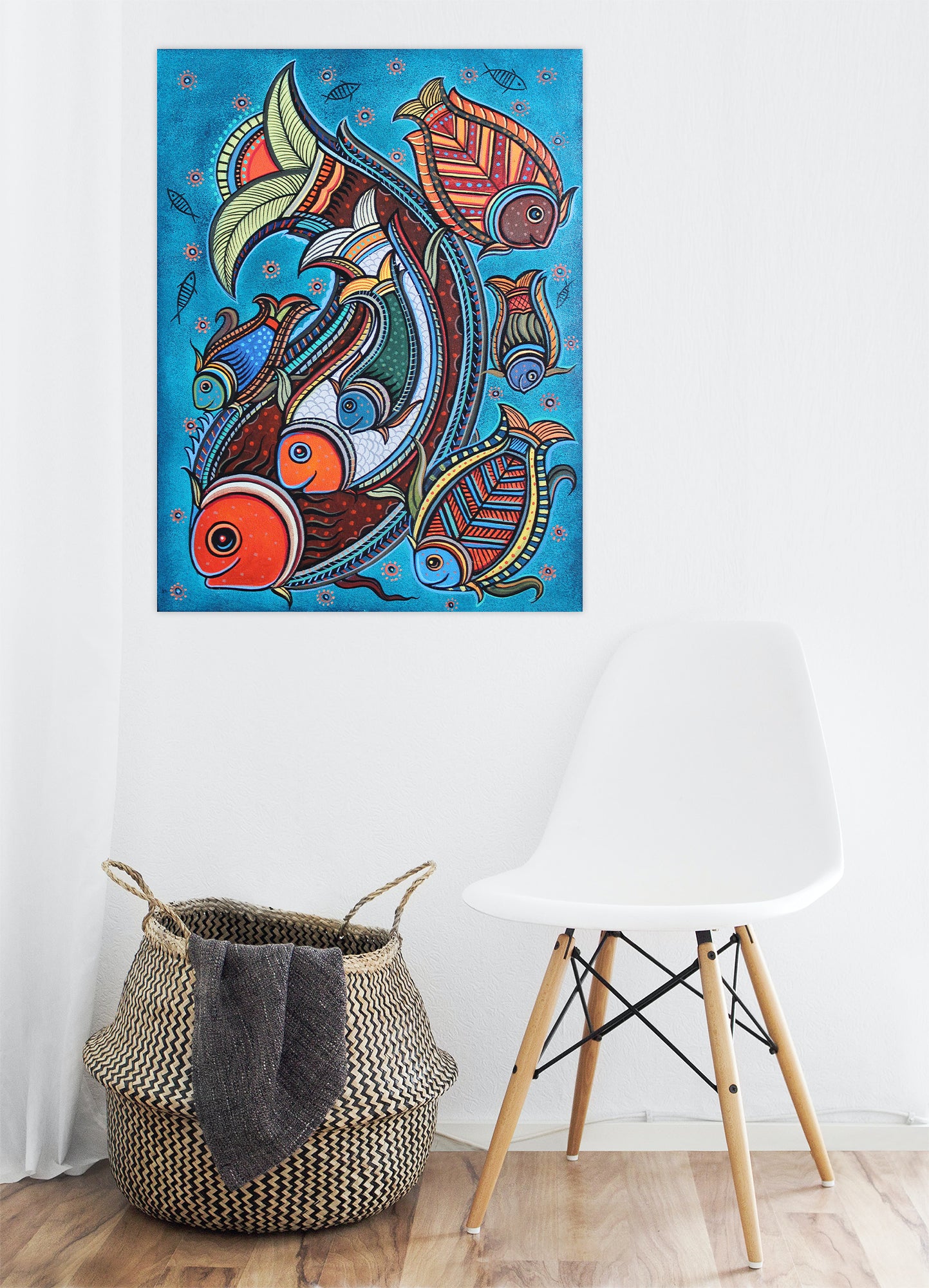 Abstract Fish - Painting – Artwaley